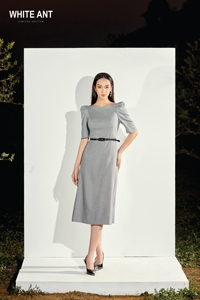 Nouveauté Robe A-LINE SUSI Collection Wistful, robes élégantes pour filles, tenues de bureau pour femmes, robes du Vietnam - Product Image 4