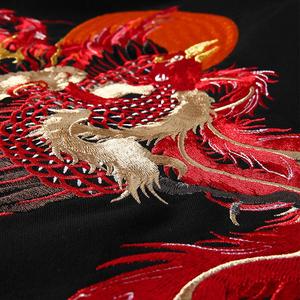 Sudadera con Bordado de Fénix de Fuego, Impresión de Logotipo Personalizado, Corte Holgado, Prenda Básica para la Temporada de Invierno, Venta al Por Mayor - Product Image 2