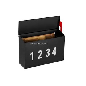 Boîte aux lettres finie personnalisée texturée Standard montage sur porte boîte aux lettres en métal verrouillage goutte pour paiements de loyer journaux boîtes faites à la main - Product Image 1