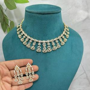 Luxury Classic Bridal Ensemble Necklace Set for Wedding Engagement Anniversary Parties for <b>Fashion</b> <b>Jewelry</b> - Product Image 1