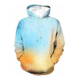 Sudadera con capucha de sublimación de fabricación profesional en blanco personalizada al por mayor Sudadera con capucha de sublimación de impresión transpirable para hombres - Product Image 1