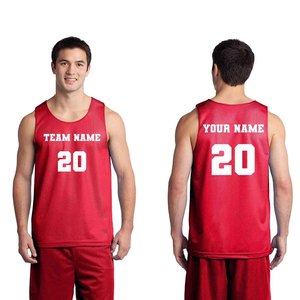 Custom Men's Black Mesh Basketball Jersey With Team Name And Custom Number Sublimated Print Breathable Sleeveless Tank <b>Top</b> - Product Image 3