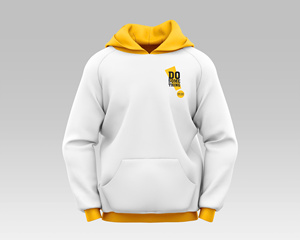 Sudadera con capucha azul personalizada con estampado de pantalla, sudadera de Jersey unisex para ropa de equipo, corporativa o informal, ropa disponible OEM ODM - Product Image 2