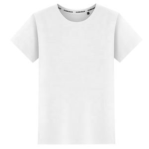 Camisetas elegantes para mujer 100% algodón cuello redondo cuello en V Top corto cómodo verano moda Casual traje elegante - Product Image 5