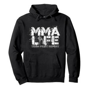 Sweat à capuche à panneau personnalisé avec logo personnalisé MMA BJJ Gym Workout Sweat de qualité supérieure Pullover Jacket Men Women - Product Image 1