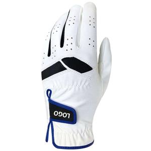 Gants de golf 100% authentiques en cuir de mouton respirant et doux avec logo personnalisé antidérapant pour hommes - Product Image 2