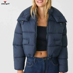 Nueva Colección 2026, Chaqueta Acolchada de Algodón Transpirable con Cuello Alto y Manga Larga para Mujer, con Cierre de Cinturón, Precio Económico - Product Image 3