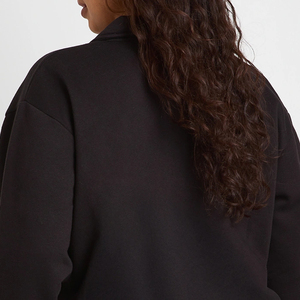 Sweat-shirt à col boutonné pour femmes avec logo personnalisé pour les commandes en gros avec couleur unie / Service OEM - Product Image 5