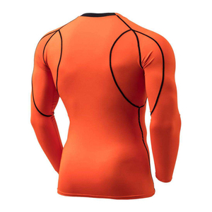 Vente en gros Chemise de compression Chemises de compression élastiques à séchage rapide pour hommes-Vêtements de fitness respirants pour grandes tailles - Product Image 6