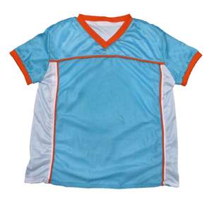 เสื้อฟุตบอลคอวีลายธงสีฟ้าอ่อนเสื้อชุดฝึกเล่นเกมของเยาวชนเสื้อสำหรับผู้ใหญ่ - Product Image 1