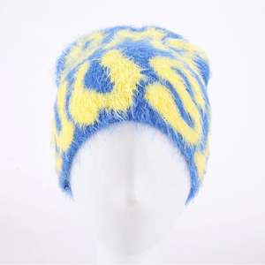 Casquette tricotée d'hiver unisexe la plus exigeante Logo personnalisé High Street Warm Mohair Beanie Outdoor Cap - Product Image 1