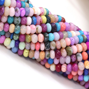 Perles Rondelles en Quartz Arc-en-ciel Multicolore, Pierres Précieuses de Qualité AAA pour Bijoux et Artisanat (7-8mm) Fil de 16 Pouces - RadhikaGemsnBeads - Product Image 6