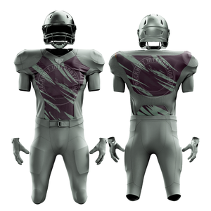 Uniforme d'équipe de football américain pour hommes, maillot et pantalon, tissu respirant à séchage rapide pour l'entraînement, la pratique et le jour du match - Product Image 4