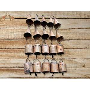 กระดิ่งเหล็กวินเทจทำมือสไตล์ Shabby Chic รีไซเคิล ชุด 100 ชิ้น เทคนิคการหล่อแบบจีน สำหรับเทศกาลตรุษจีน - Product Image 6