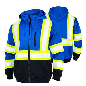 Sudadera con capucha de uniforme de trabajo de alta calidad Super Visible Hivis chaqueta de sudadera de seguridad reflectante al por mayor sudaderas con capucha de alta visibilidad - Product Image 6