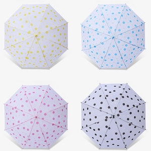 Ombrello Trasparente Pieghevole a Tre Sezioni, Resistente e Carino, per Ragazzi e Ragazze, con Apertura Automatica e Design a Cartone Animato - Product Image 6