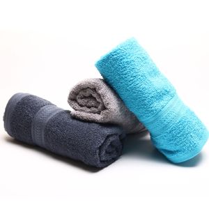 Serviette de bain de couleur unie de haute qualité serviettes de bain en coton bio à prix abordable serviette de bain de golf de l'inde - Product Image 3