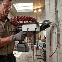 Tire-fil électrique automatique de qualité industrielle, alimenté par batterie, avec ressort, pour le passage de câbles dans les murs, outil de bricolage