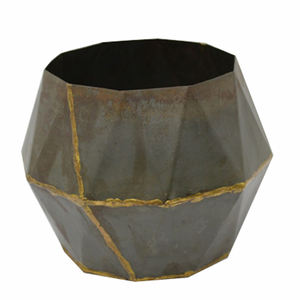 Maceta decorativa de hierro superventas, maceta de diseño único, maceta de mejor forma, acabado negro, hecho a mano, personalizado a granel - Product Image 3