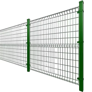 Sơn tĩnh điện hàn dây tấm với hình chữ V uốn 50x200mm lỗ 3D cong hàng rào tam giác uốn cong 1.83m x 2.5m Bảng điều khiển - Product Image 1