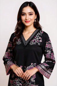 Pakistanais modeste ethnique été court Kameez Pallazzo ethnique manches longues Sharara inde vente en gros Farshi Shalwar Coord ensemble femmes - Product Image 5
