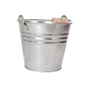 Florero de metal con mango para decoración de fiestas y eventos a granel, Cubo de maceta galvanizado, artículos hechos a mano - Product Image 4