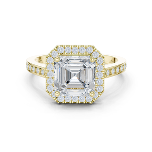 Bague de mariage Moissanite ovale 14K pour elle - Product Image 4