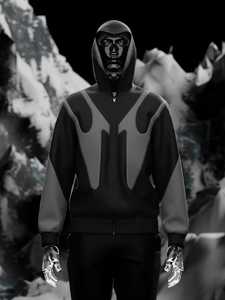 2025 fusible Patch travail Premium sweats à capuche 100% coton tissu fermeture éclair Streetwear à capuche hommes mode sweats à capuche tenue décontracté Style de rue - Product Image 6