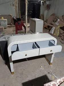 Buffet de salon moderne en bois de manguier massif avec 4 6 options à 9 tiroirs - Product Image 2