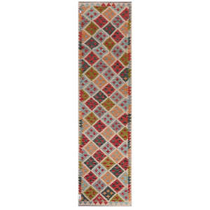 Tapis de couloir Maimana Afghanistan Kilim 304 x 81 cm - Product Image 1