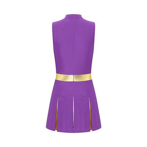 Servicio OEM Personalizado, Uniformes de Animadoras Deportivas Profesionales y Sensuales con Logotipo Estampado por Transferencia de Calor 100% Poliéster - Product Image 4