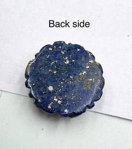 Piedra Preciosa de Lapislázuli Azul Natural de Grado AAA, Tallada a Mano con Diseño de Flor, 30 mm, para Joyería y Fabricación de Amuletos con Cambio de Color - Product Image 6