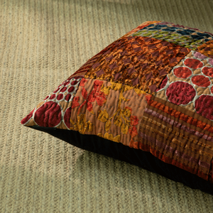 ปลอกหมอนอิงปักลายแคนธาคุณภาพสูงงานเย็บปะติดปรับแต่งได้ตามต้องการ - Product Image 4