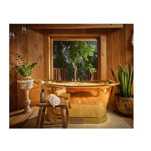 Bañeras independientes de cobre antiguo Estilo tradicional con acabados artesanales para baños elegantes y sofisticados - Product Image 3