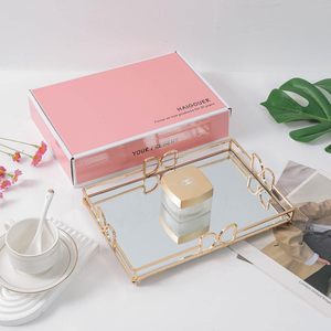 Bandejas decorativas con acabado de espejo metálico para organizar joyas modernas al por mayor a los mejores precios - Product Image 2