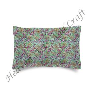 100% Cotton Block Print Pillow <b>Cover</b> Customized Ethnic Indian Floral Series for Home Hotel Colorful Decorative <b>Cushion</b> <b>Cover</b> - Product Image 2