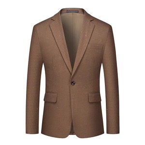 Chaqueta de hombre de alta calidad, chaqueta ajustada coreana transpirable de un solo botón para fiestas de boda, la mejor botonadura única de alta calidad - Product Image 6