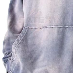 Conjunto Deportivo Unisex de Invierno con Efecto Desgastado, Sudadera con Capucha y Pantalones Jogger de Algodón y Poliéster Ecológicos, Ligero y Transpirable - Product Image 3