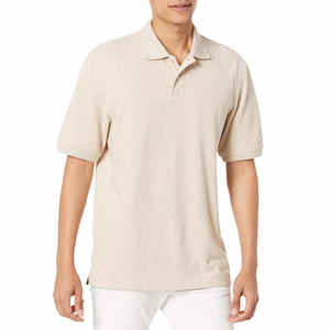 Camisas polo Camiseta polo Logotipo de moda suelto personalizado Camisetas Polo de cuello redondo Mangas cortas lavadas - Product Image 3