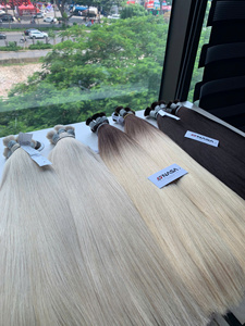 ผมตรงสีฟอกขาวแบบสองชั้นสำหรับผู้บริจาคผมดิบแบบเวียดนาม - Product Image 4