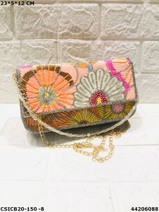 2023 Top Quality Product Summer <b>Beaded</b> Purse Beach <b>Handbags</b> for Women Woven Handmade Ladies Bag Gift Embroidery <b>Handbag</b> - Product Image 2