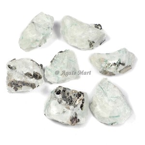 Piedras preciosas naturales arcoíris piedra lunar ágata sin pulir en bruto para Reiki curación mayorista cristal Natural - Product Image 1