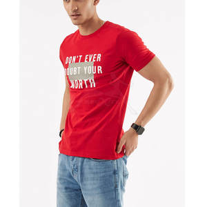 เสื้อยืดผู้ชายน้ำหนักเบาคอลูกเรือและเสื้อยืดผ้าฝ้ายนุ่มผสมเหมาะสำหรับกีฬายิมและชุดลำลอง - Product Image 2