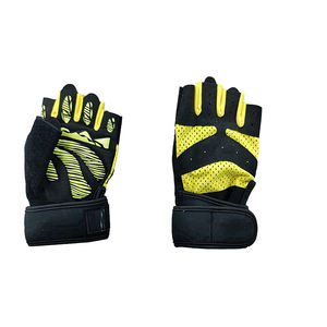 Guantes de levantamiento de pesas con logotipo personalizado de alta calidad, guantes antideslizantes para entrenamiento de gimnasio, guantes de entrenamiento para culturismo, Fitness, ciclismo, uso doméstico - Product Image 4