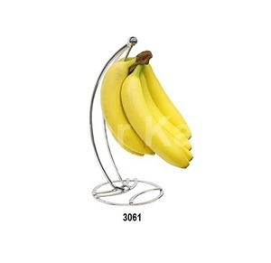 Soporte de plátano con Base de madera Estilo vintage Colgador de plátano Pipe Fruit Tree Rack para encimera de cocina Decoración del hogar - Product Image 3