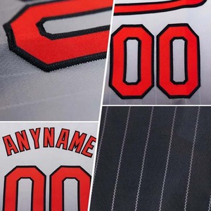 Wholesales Custom Printed Baseball Jersey Unisex Short Sleeve Solid V-Neck Moisture Wicking Quick Dry Regular Fit Adult 100% - Product Image 6