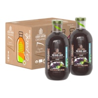 Jus de basilic rouge pur 100% biologique, jus de basilic rouge et menthe biologique NFC de Géorgie avec citron en bouteilles de 200ml/300ml/750ml/1l