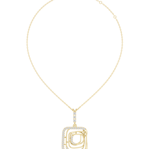 Collier pendentif Moissanite en argent sterling 925 de forme ronde de nouveau style pour les femmes - Product Image 5