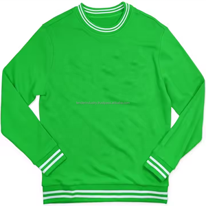 Sudadera de Algodón con Forro Polar Estampado para Hombre, Manga Larga, Corte Regular, Cuello Redondo, Color Sólido, Invierno, Logotipo Personalizado al por Mayor - Product Image 1