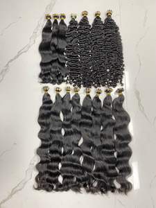 Cinta rizada en 20 pulgadas 100% Extensión de cabello humano vietnamita Sin tejido químico Cutícula del cabello alineada Mejor precio para mujeres negras - Product Image 6